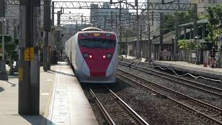 (4K) 127次 TEMU2000普悠瑪號(TEMU2037, TEMU2038)停靠及離開新竹車站