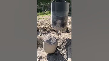 Tescar CF2.5 SERIES _ MINI PILING RIG _ Drilling into concrete _ 3/3