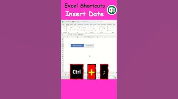 How to Quickly Insert the Current Date in MS Excel Cell using Keyboard Shortcuts