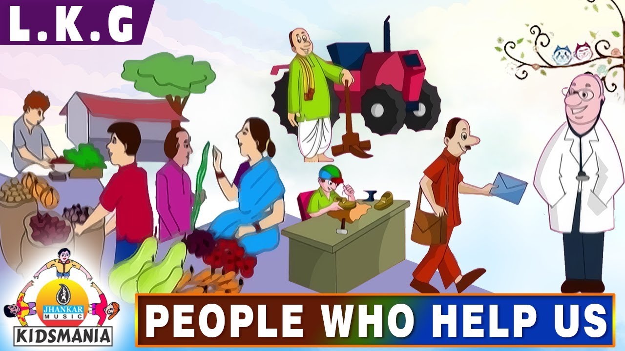 LKG | People who help us | Educational Videos for Kids | Teach ...