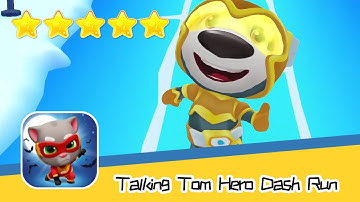 Talking Tom Hero Dash Run Day192 Walkthrough Endless runner Save the world Recommend index five star