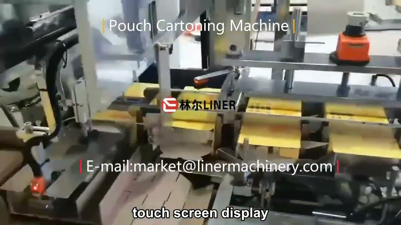 Pouch Cartoning Machine  Bag Cartoner Machine Sachet Cartooning Machine