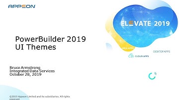 PowerBuilder 2019 New Features: UI Themes