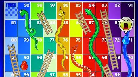 Snakes and ladders board game in ludo one | snakes and ladders game play | snake ladder | gaming |