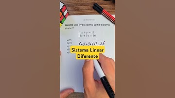 Aprenda sistema Linear de um modo diferente!!! #Matemática #sistemalinear