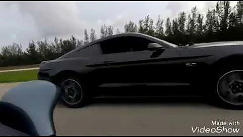 2018 Mustang GT 5.0 E85 vs C6 Corvette Grand Sport