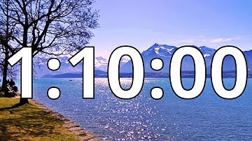 1 Hour 10 Minutes Countdown Timer With Alarm Sound At the End (Simple Beep)