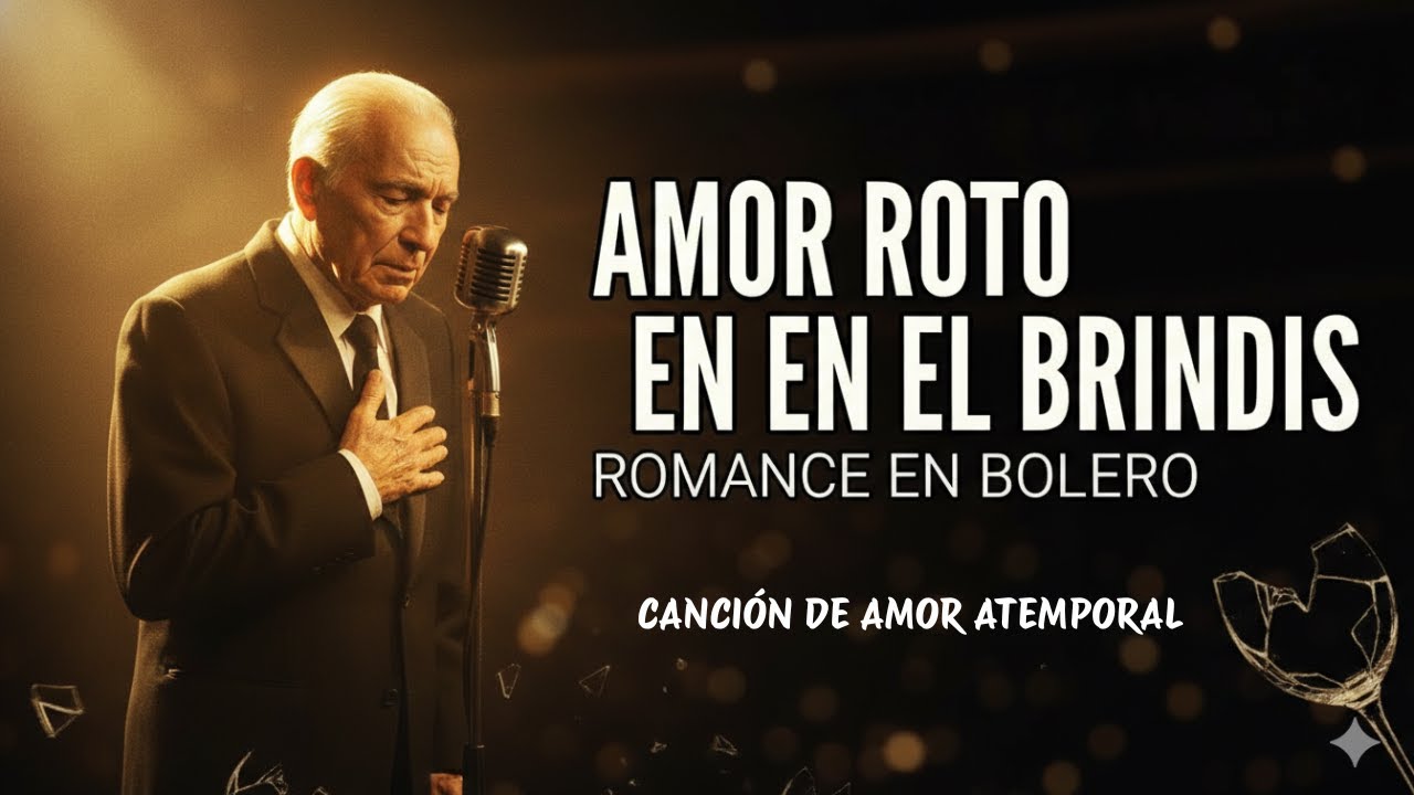 Se Me Rompe El Amor En Cada Brindis, Bolero Romantico De Despecho, Cancion Triste Para Hombres