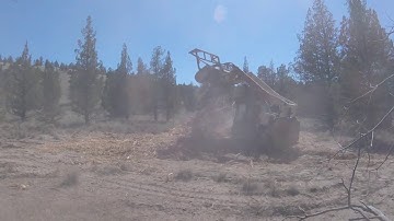 Forestry Mulcher versus Juniper slash piles. Land Clearing Unlimited, LLC