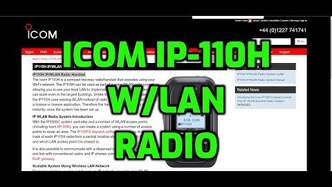 ICOM IP110H IP/WLAN Radio Handset
