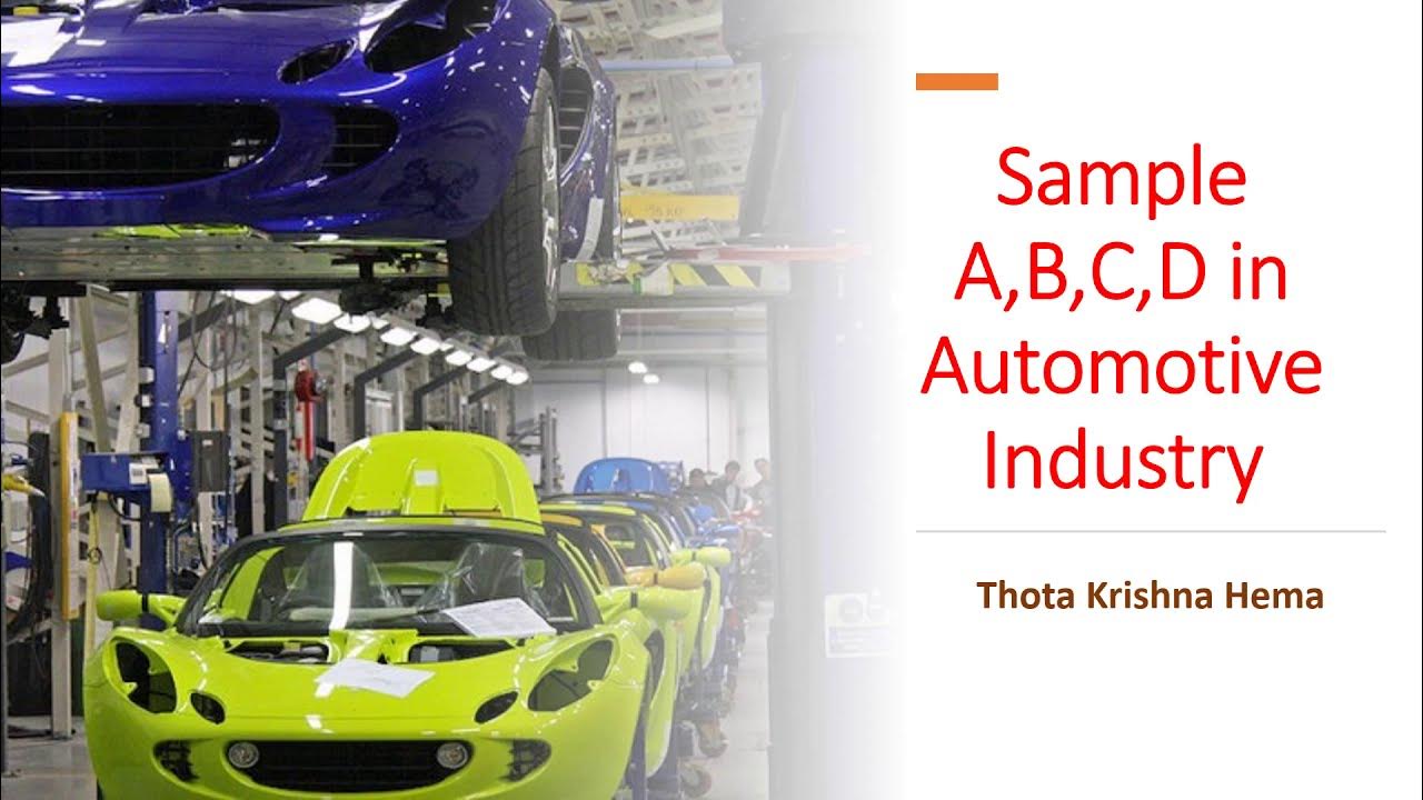 A, B C, D Samples in Automotive YouTube