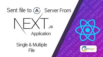 Post request with sending file to graphql api from next js application using axios | Cabbage