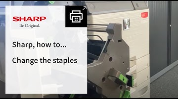 Sharp, how to change the staples on a Sharp Booklet Finisher Configuration