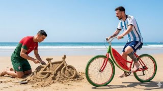 The Watermelon Bicycle Messi Vs Ronaldo