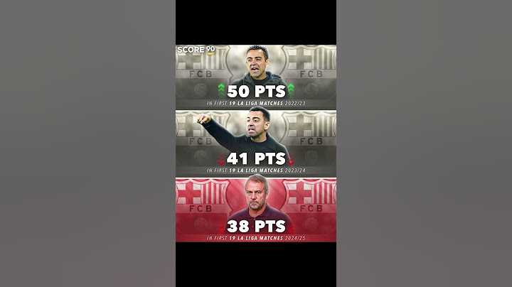 Xavi tenía mas puntos con las mismas jornadas que Flick con el Barça #futbol
