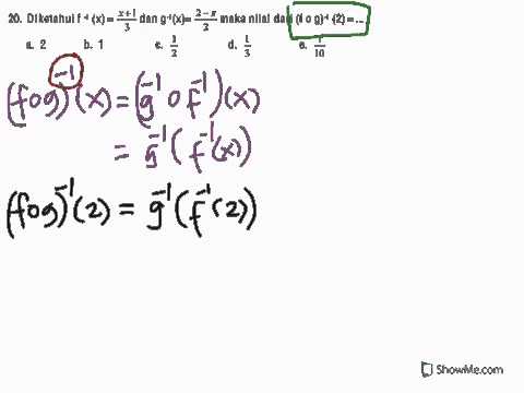  Invers  Fungsi Komposisi  Prediksi Ujian Nasional 