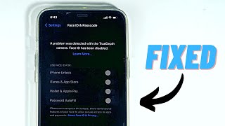 How to Fix Face ID Not Working/Has Been Disabled | A Problem was Detected with the Truedepth Camera screenshot 5