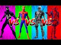 SUPERHERO COLOR DANCE CHALLENGE Black Spiderman vs Spiderman vs Black Deadpool vs Deadpool