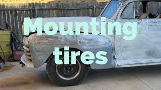 How to Mount  tires the old school way. and some other junk