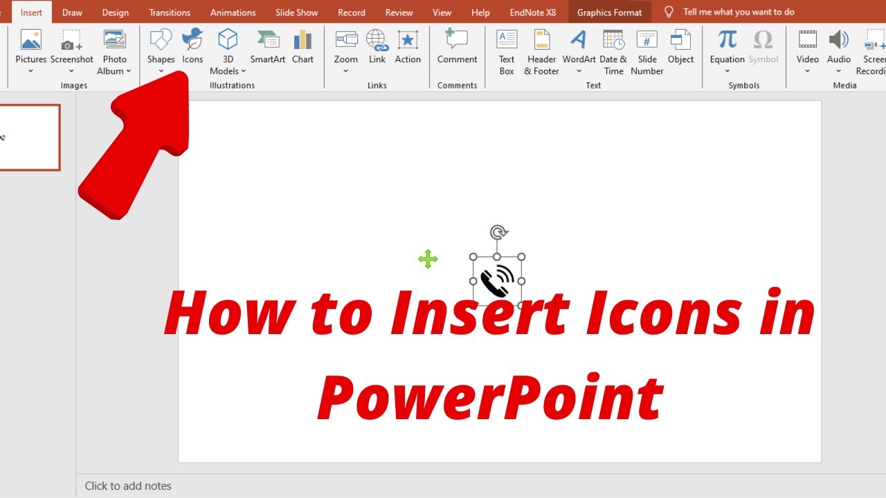 How to insert Icon in PowerPoint - YouTube