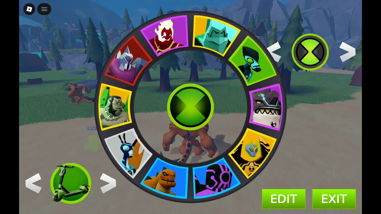 Playing Ben 10 superhero time.