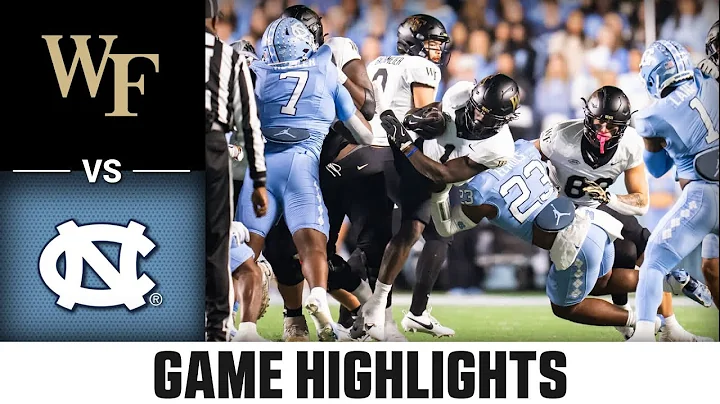 Wake Forest vs. North Carolina Game Highlights | 2024 ACC Football