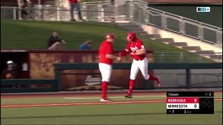 Dylan Carey 2 Run Home Run Nebraska Husker Baseball vs Minnesota 5/3/24