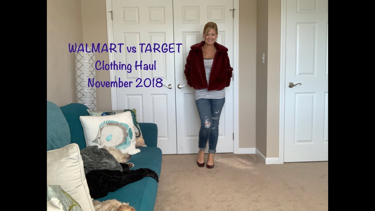 Walmart vs Target Clothing Haul - November 2018:  Which one won?