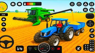 Chained Tractors 3D: Offline Tractor Farming Game screenshot 1