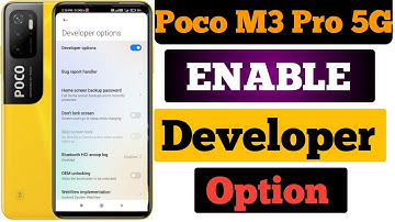 How To Enable Developer Option in POCO M3 Pro 5G | Poco M3 Pro Developer Option Setting |