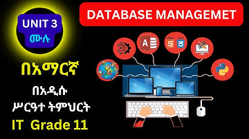 IT GRADE 11 UNIT 3 IN AMAHRIC/ DATABASE MANAGEMENT / የ11 ኛ ክፍል IT ምዕራፍ ሦሰት ሙሉ ቪዲዮ / BY @MR.A.16