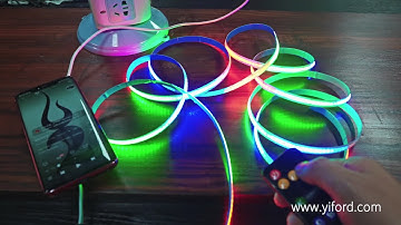 Music sync led lights --COB RGB pixel LED Strip Lights