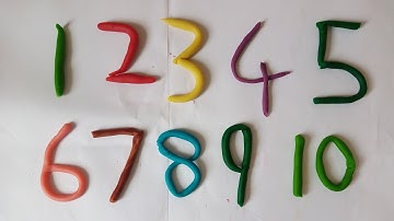 Learn To Count with Play Dough Numbers | 1 to 10 | Learn To Count 1-10