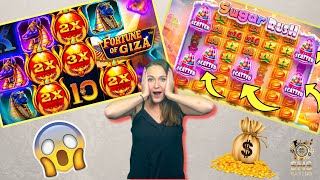 СКАТЕРНА КАЗИНО СЕСИЯ /НА ДЕБЕЛИЧКО/🎰SUGAR RUSH и FORTUNE OF GIZA полудяха 🔥