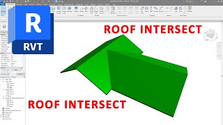 REVIT - 2 ROOFS INTERSECT - FAST & EASY