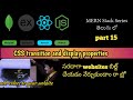 What are css transitions and its properties explained in telugu || MERN stack series
