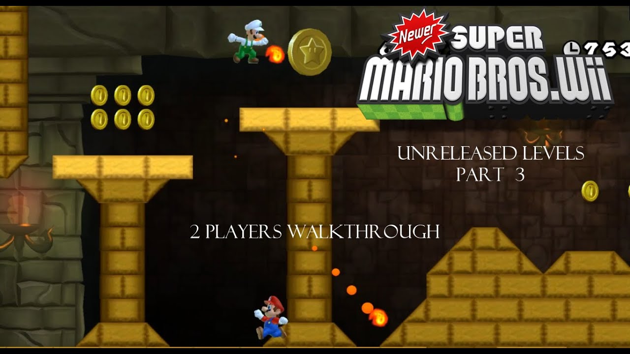 [Part 3] Unreleased Newer Super Mario Bros. Wii levels - 2 Players ...