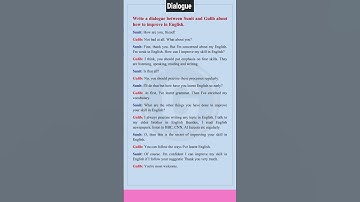 A dialogue between two friends about how to improve English || How to improve English dialogue #ssc