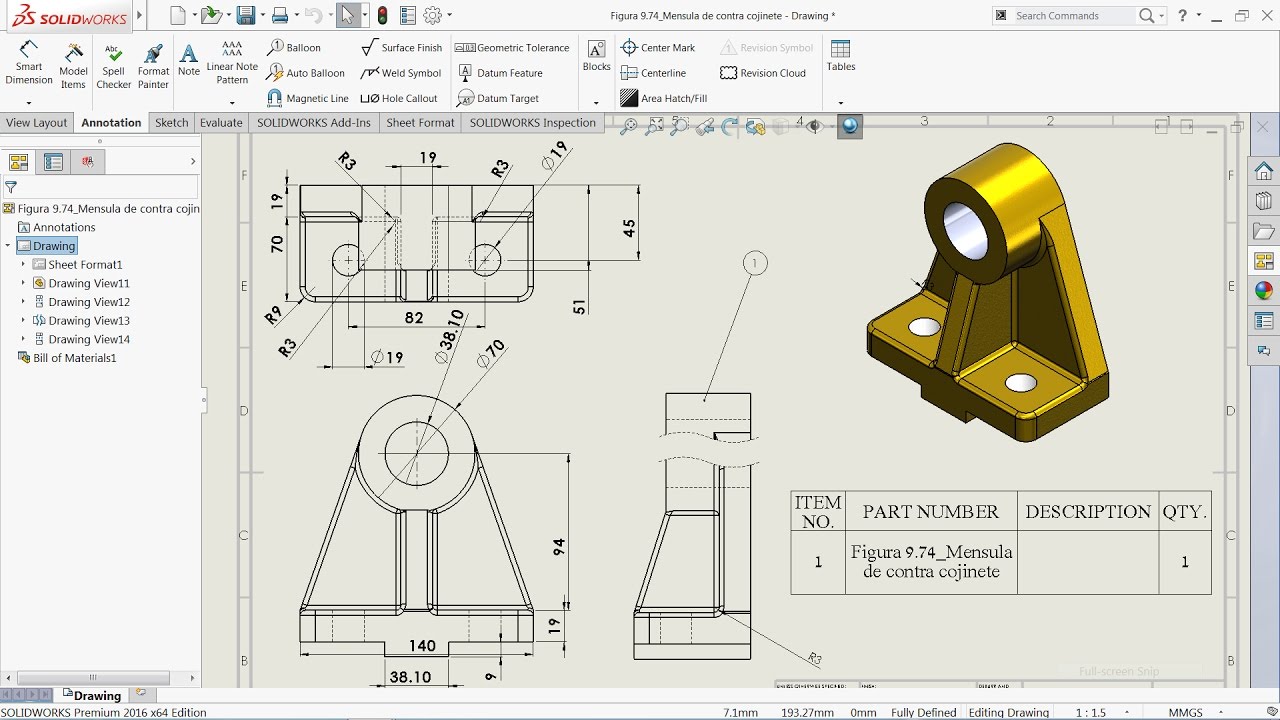 solidworks drawing