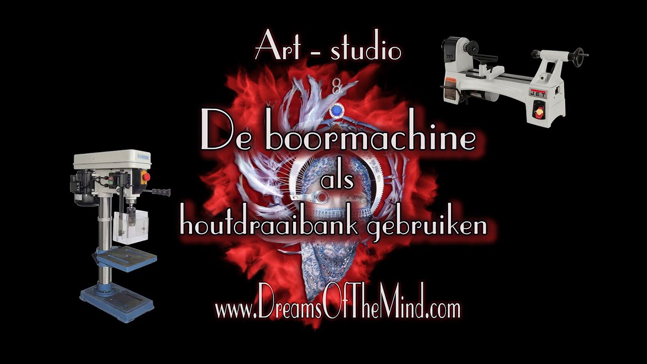 hypotheek rol Inspectie Hout draaien met een boormachine - YouTube