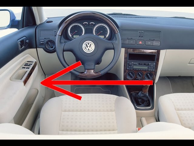 Remove door panel VW Bora, VW Golf Mk4, Jetta in 6 STEPS! 