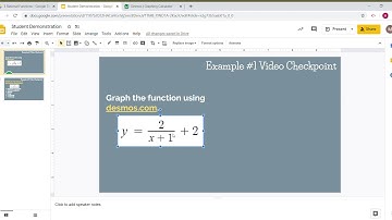 Graphing Rational Functions Using Desmos