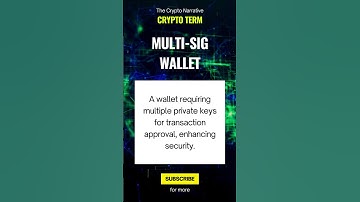 What’s a Multi-Sig Wallet? 🔒