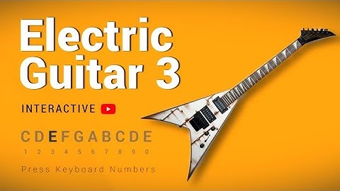 YouTube E-Guitar 3 - Play it with your keyboard numbers  | #YouTubeGuitar