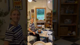 Throw a 12lb vase on the wheel with me🌀 #potterystudio #smallbusiness #ceramicstudio #ceramics