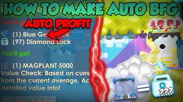 HOW TO BUILD AUTO BFG WORLD! [Profit 2024] | Growtopia