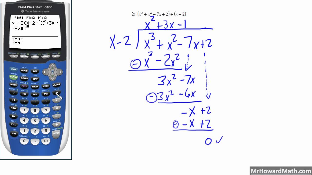 Long Division of Polynomials YouTube