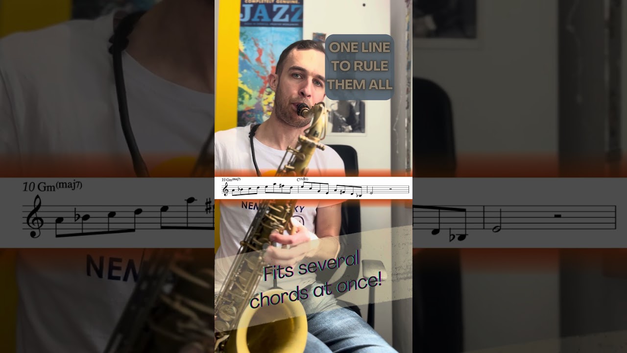 One Line to Rule Them All - Cool Melodic Minor/Hexatonic Feel - Fits Over Several Chords!