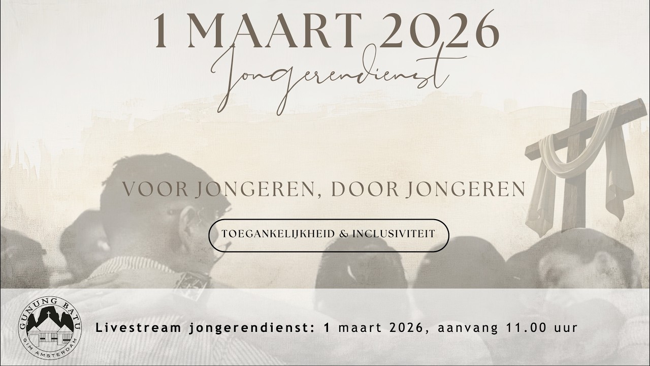 Livestream Jongerendienst 1 maart 2026, 11:00 uur