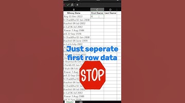How to sort messy data in #excel #exceltips